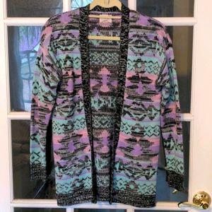 Gorgeous Multi-Colored Long Cardigan!